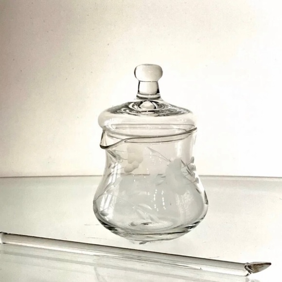 Vintage Princess House Heritage Jam/Jelly Condiment Jar with spoon - Picture 2 of 3